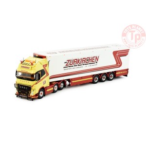 Volvo Globetrotter XL 6x2 met zamac koeloplegger Zurkirchen Transporte TEKNO 81426 TEKNO