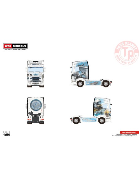 SCANIA S HIGHLINE CS20H 4X2 GIBERTTRANS 'FRENCH MILITARY NAVY' WSI 01-3983 WSI MODELS