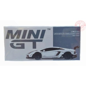 LAMBORGHINI AVENTADOR LIMITED EDITION MATT SILVER 1/64 MGT00449-R Mini Gt