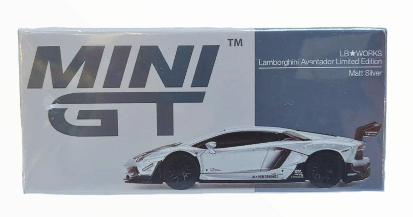 MGT00449-R LAMBORGHINI AVENTADOR LIMITED EDITION MATT SILVER 1/64 1