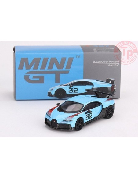 BUGATTI CHIRON PUR SPORT GRAND PRIX LIGHT BLUE 1/64 MGT00487-L Mini Gt