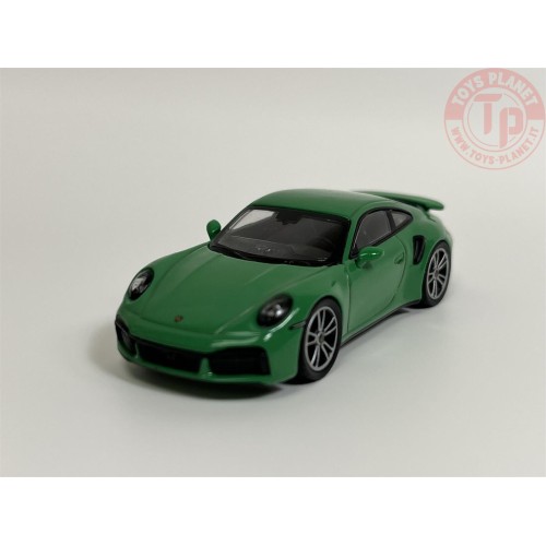 PORSCHE 911 TURBO S PHYTON GREEN 1/64 MGT00525-L MINI GT