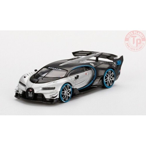 BUGATTI VISION GRAN TURISMO SILVER 1/64 MGT00369-L Mini Gt