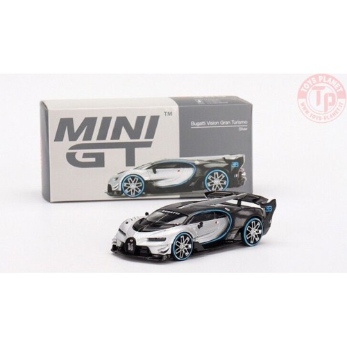 BUGATTI VISION GRAN TURISMO SILVER 1/64 MGT00369-L Mini Gt