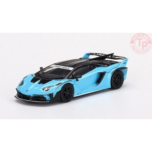 LAMBORGHINI LB-SILHOUETTE WORKS AVENTADOR GT EVO BABY BLUE 1/64 MGT00494-L Mini Gt