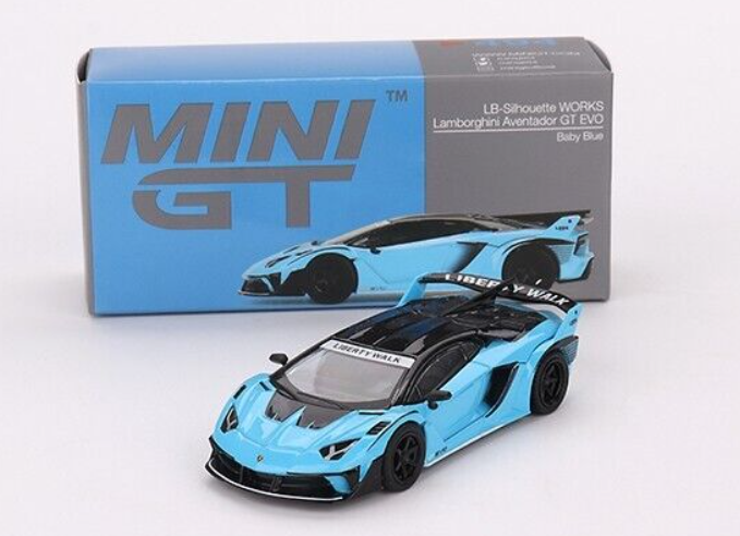 Hobby Store xe mô hình Mini GT #494 Lamborghini LBWK Silhouette Aventador GT EVO Baby Blue - Xanh Dương LHD ( FullBox ) | Việt Nam Hobby Store xe mô hình Mini GT #494 Lamborghini LBWK Silhouette Aventador GT EVO Baby Blue - Xanh Dương LHD ( FullBox ) | Việt Nam
