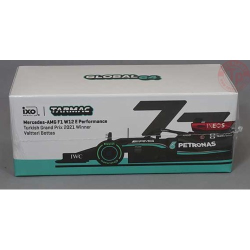 MERCEDES AMG F1 W12 E PERFORMANCE-TURKISH GRAND PRIX 2021 WINNER VALTTERI BOTTAS 1/64 T64G-F037-VB1 TARMAC WORKS