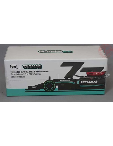 MERCEDES AMG F1 W12 E PERFORMANCE-TURKISH GRAND PRIX 2021 WINNER VALTTERI BOTTAS 1/64 T64G-F037-VB1 TARMAC WORKS