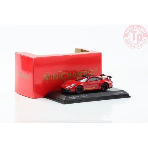 PORSCHE 911 (992) GT3 GUARDS RED 1/64 643 061010 MINICHAMPS 1:64