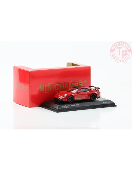 PORSCHE 911 (992) GT3 GUARDS RED 1/64 643 061010 MINICHAMPS 1:64