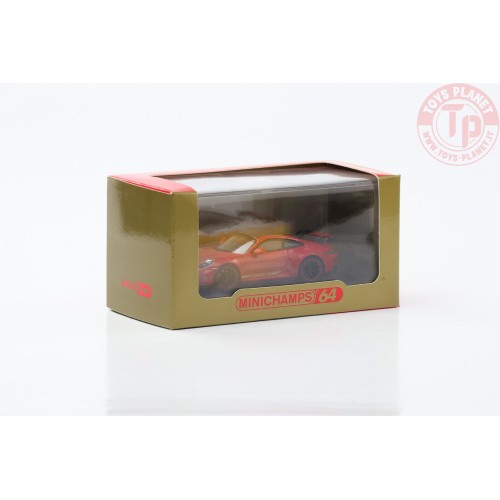PORSCHE 911 (992) GT3 GUARDS RED 1/64 643 061010 MINICHAMPS 1:64