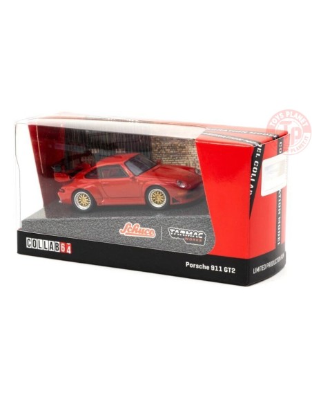 PORSCHE 911 GT2 RED 1/64 T64S-004-RD TARMAC WORKS