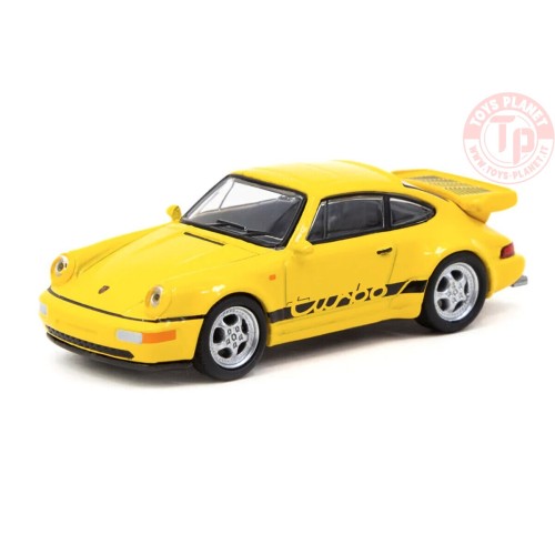 PORSCHE 991 TURBO YELLOW 1/64 T64S-009-YL TARMAC WORKS