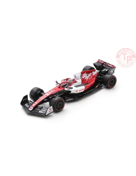 ALFA ROMEO F1-TEAM ORLEN C42-10th PLACE 2022 BAHRAIN GP-RED/WHITE-ZHOU GUANYU 1/64 SPA-Y261 SPARK 1:64 ALFA ROMEO F1-TEAM ORLEN C42-10th PLACE 2022 BAHRAIN GP-RED/WHITE-ZHOU GUANYU 1/64 SPA-Y261 SPARK 1:64