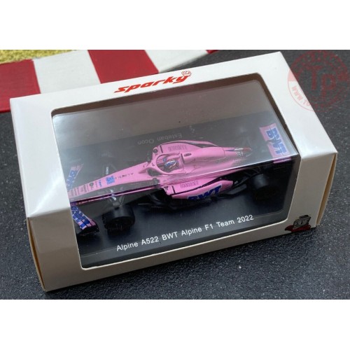 ALPINE A522 BWT ALPINE F1 TEAM 2022-PINK-ESTEBAN OCON 1/64 SPA-Y251 SPARK 1:64