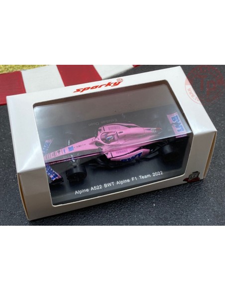ALPINE A522 BWT ALPINE F1 TEAM 2022-PINK-ESTEBAN OCON 1/64 SPA-Y251 SPARK 1:64
