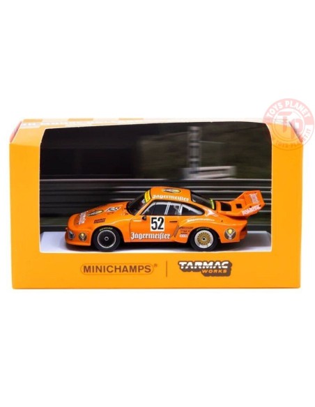 PORSCHE 935-MAX MORITZ JAGERMEISTER-MANFRED SCHURTI WINNER DIV.1 DRM ZOLDER 1977-ORANGE 1/64 643 776352 MINICHAMPS 1:64