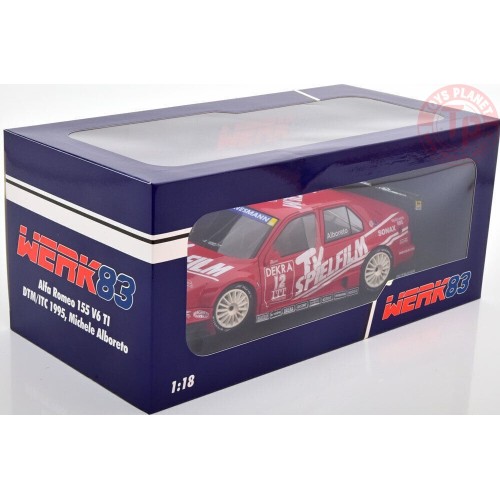 ALFA ROMEO 155 V6 TI TEAM SCHUBEL ENGINEERING N 12 DTM ITC SEASON 1995 MICHELE ALBORETO 1/28 W1801003 WERK83