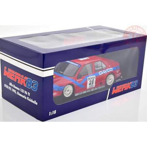 ALFA ROMEO 155 V6 TI TEAM ALFA CORSE N 26 DTM ITC 1995 GIANCARLO FISICHELLA 1/18 W1801004 WERK83