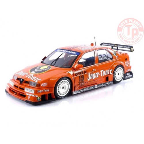 ALFA ROMEO 155 V6 TI JAGER-TONIC RACING N 19 DTM ITC RACE HELSINKI 1995 MICHAEL BARTELES 1/18 W1801006 WERK83