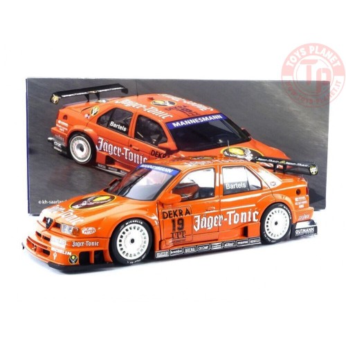 ALFA ROMEO 155 V6 TI JAGER-TONIC RACING N 19 DTM ITC RACE HELSINKI 1995 MICHAEL BARTELES 1/18 W1801006 WERK83