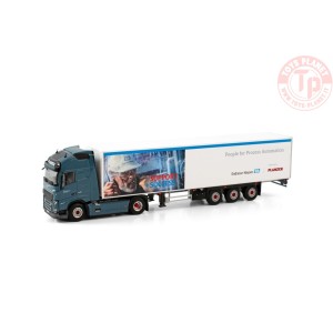 VOLVO FH5 GLOBETROTTER XL 4X2 BOX TRAILER - 3 AXLE Planzer AG WSI 01-4101 WSI MODELS