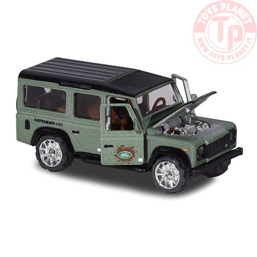 LAND ROVER DEFENDER 100-DELUXE CARS 1/64 MAJORETTE LAND ROVER DEFENDER 110 VERDE MAJORETTE