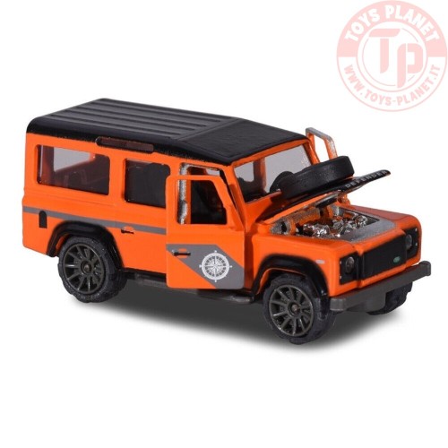 LAND ROVER DEFENDER 100-DELUXE CARS 1/64 MAJORETTE LAND ROVER DEFENDER 100 ARANCIONE MAJORETTE