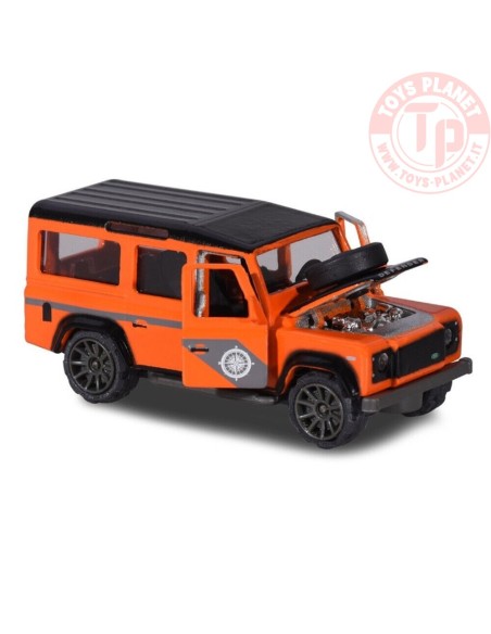 LAND ROVER DEFENDER 100-DELUXE CARS 1/64 MAJORETTE LAND ROVER DEFENDER 100 ARANCIONE MAJORETTE