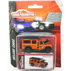 LAND ROVER DEFENDER 100-DELUXE CARS 1/64 MAJORETTE LAND ROVER DEFENDER 100 ARANCIONE MAJORETTE