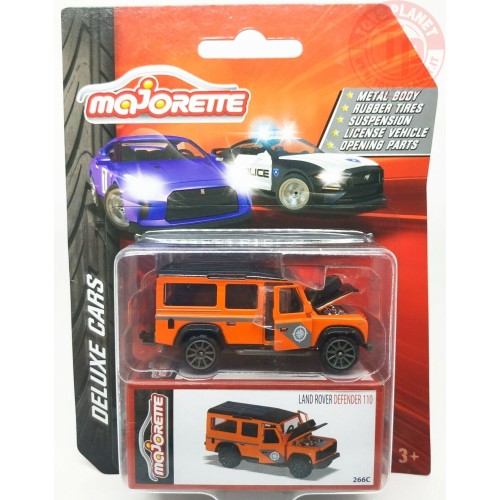 LAND ROVER DEFENDER 100-DELUXE CARS 1/64 MAJORETTE LAND ROVER DEFENDER 100 ARANCIONE MAJORETTE