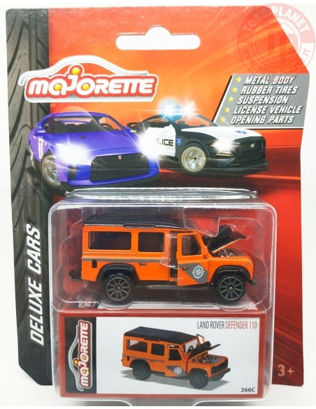 LAND ROVER DEFENDER 100-DELUXE CARS 1/64 MAJORETTE LAND ROVER DEFENDER 100 ARANCIONE MAJORETTE