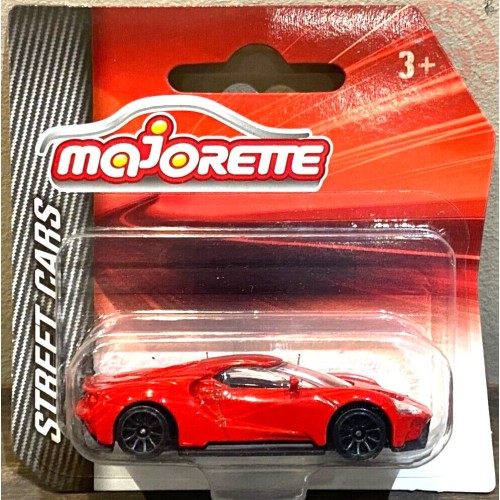 FORD GT-STREET CARS 1/64 MAJORETTE FORD GT ROSSO MAJORETTE