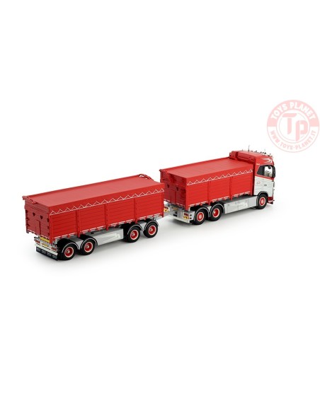 Volvo FH04 Globetrotter motorwagen aanhanger met resin bakken Hans Henrik Sondergaard TEKNO 81542 TEKNO