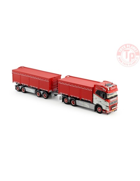 Volvo FH04 Globetrotter motorwagen aanhanger met resin bakken Hans Henrik Sondergaard TEKNO 81542 TEKNO