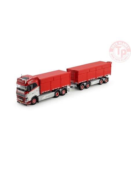 Volvo FH04 Globetrotter motorwagen aanhanger met resin bakken Hans Henrik Sondergaard TEKNO 81542 TEKNO