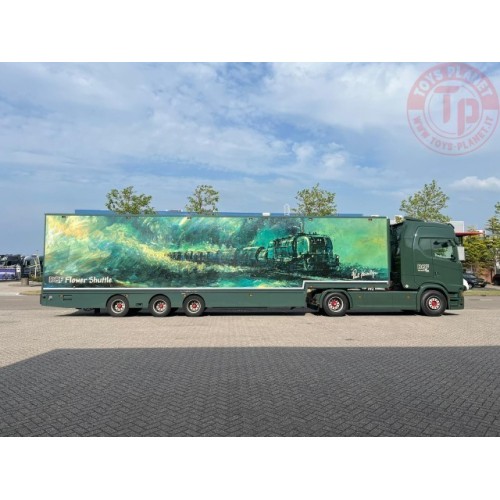 Scania Next Gen S530-V8 Highline met 3-assige bloemenoplegger DQF TEKNO 84409 TEKNO
