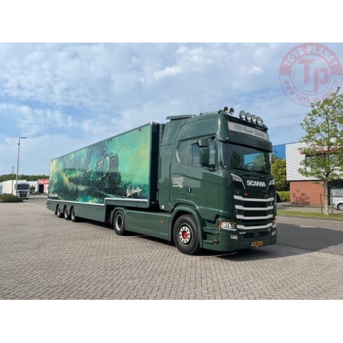 Scania Next Gen S530-V8 Highline met 3-assige bloemenoplegger DQF TEKNO 84409 TEKNO