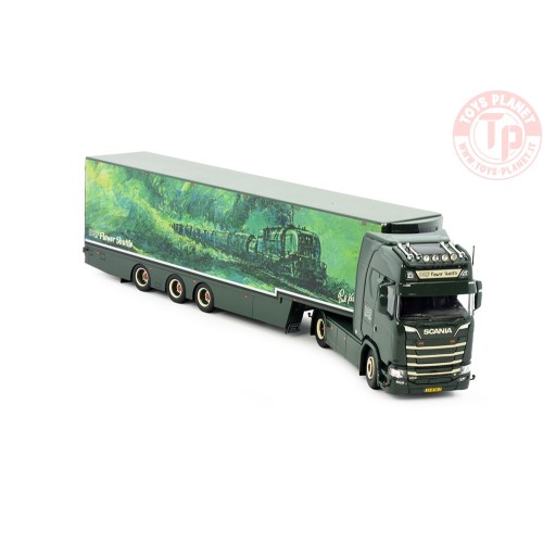 Scania Next Gen S530-V8 Highline met 3-assige bloemenoplegger DQF TEKNO 84409 TEKNO