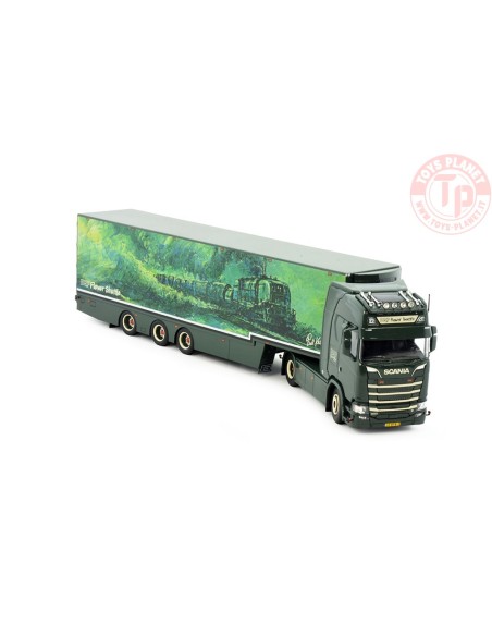 Scania Next Gen S530-V8 Highline met 3-assige bloemenoplegger DQF TEKNO 84409 TEKNO Scania Next Gen S530-V8 Highline met 3-assige bloemenoplegger DQF TEKNO 84409 TEKNO