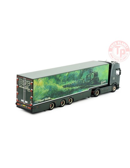 Scania Next Gen S530-V8 Highline met 3-assige bloemenoplegger DQF TEKNO 84409 TEKNO Scania Next Gen S530-V8 Highline met 3-assige bloemenoplegger DQF TEKNO 84409 TEKNO