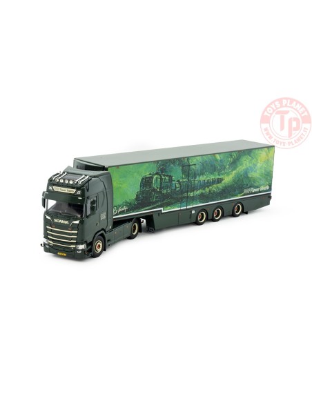 Scania Next Gen S530-V8 Highline met 3-assige bloemenoplegger DQF TEKNO 84409 TEKNO
