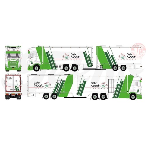 Scania 650S-V8 Highline motorwagen met wipkar Noort TEKNO 84060 TEKNO