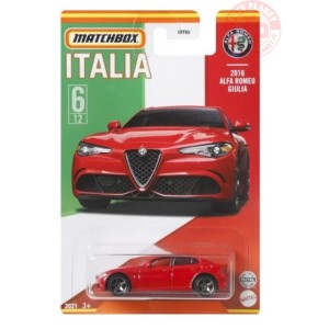 2016 ALFA ROMEO GIULIA-MATCHBOX ITALIA 1/64 MATCHBOX HFF71 MATCHBOX