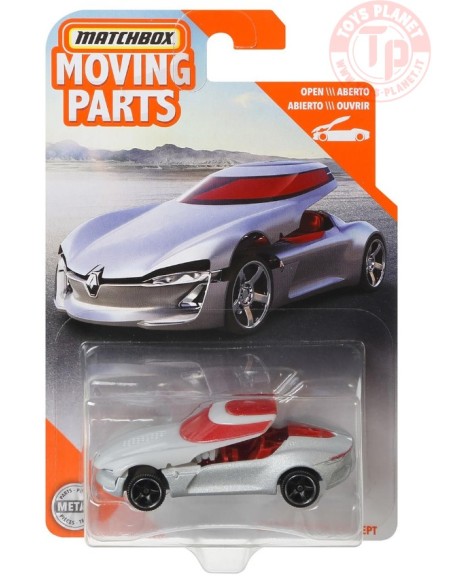 RENAULT TREZOR CONCEPT-MATCHBOX MOVING PARTS 1/64 MATCHBOX FWD41 MATCHBOX