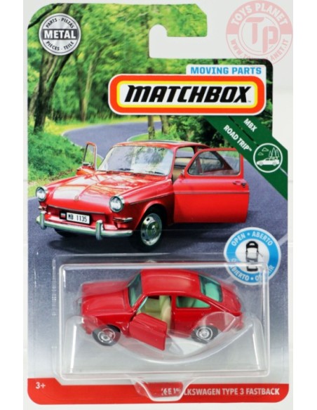'65 VOLKSWAGEN TYPE 3 FASTBACK-MATCHBOX MOVING PARTS 1/64 MATCHBOX FWD29 MATCHBOX