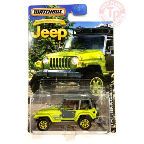 1998 JEEP WRABGLER-MATCHBOX ANNIVERSARY EDITION 1/64 MATCHBOX DMN31 MATCHBOX