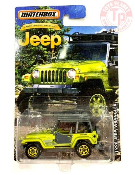 1998 JEEP WRABGLER-MATCHBOX ANNIVERSARY EDITION 1/64 MATCHBOX DMN31 MATCHBOX