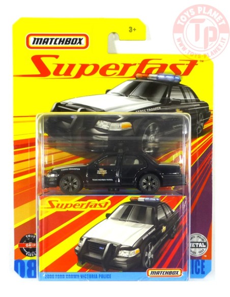 2006 FORD CROWN VICTORIA POLICE-MATCHBOX SUPERFAST 1/64 MATCHBOX GKP46 MATCHBOX
