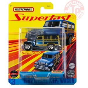 1962 WILLYS JEEP WAGON-MATCHBOX SUPERFAST 1/64 MATCHBOX GKP43 MATCHBOX